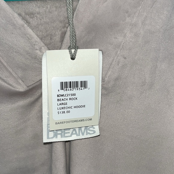 Barefoot dreams women’s lyses  hoodie, beach rock large New - Picture 4 of 4